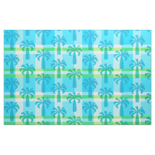 Tissu Pupule Hawaiian Vintage Palm Tree Plaid