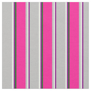 Tissu Purple, Crème à la menthe, Gris, Rose profond et V