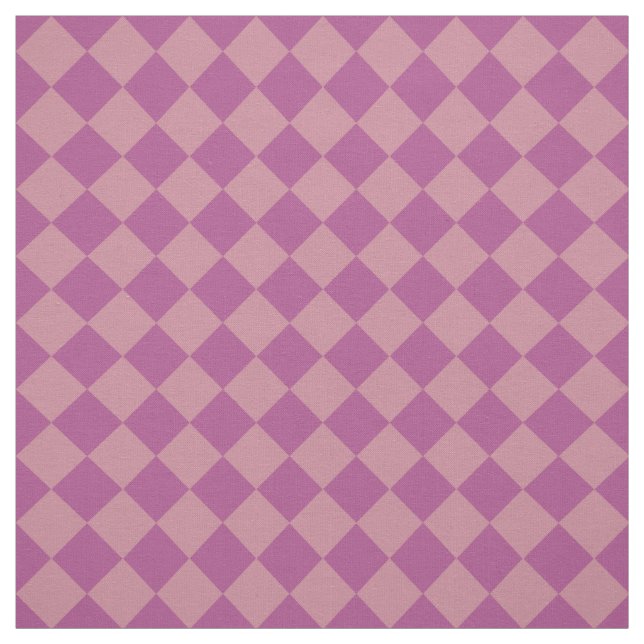 Tissu Purple Pink Checker Diamond Pattern (Échantillon)