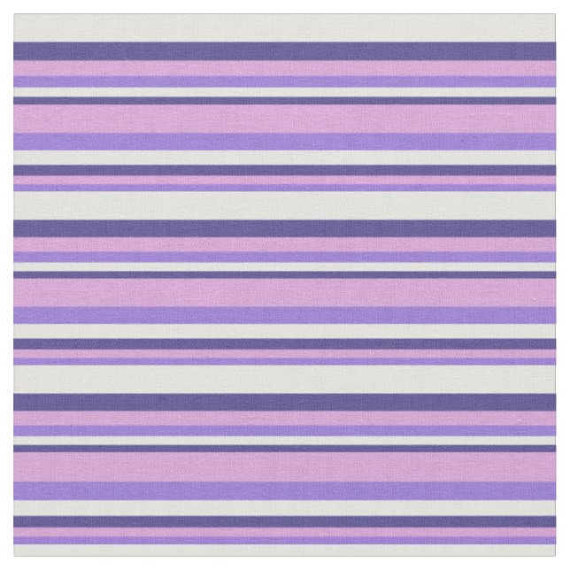 Tissu Purple, Plum, Ardoise foncée Bleu & Lignes Cyan Lé (Fermer)