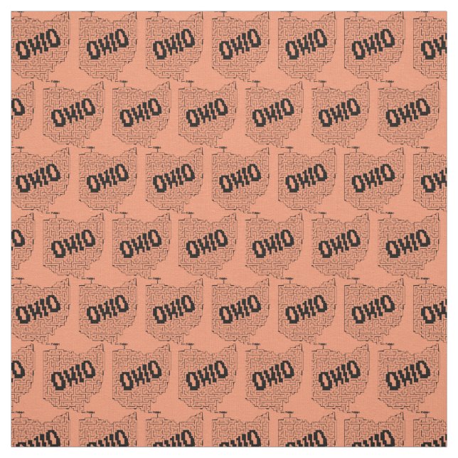 Tissu Puzzle de l'Ohio Maze (Échantillon)