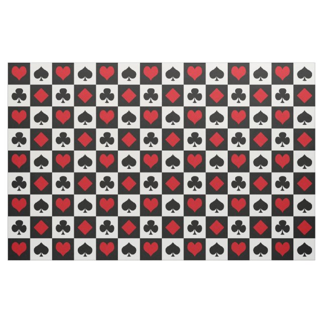 Tissu Quatre combinaisons de cartes (Fat Quarter)