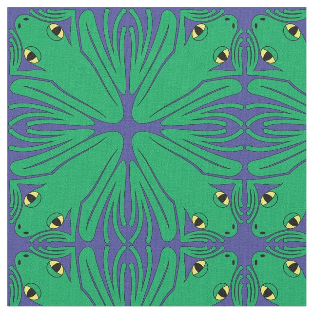 Tissu Quatre grenouilles (Fermer)