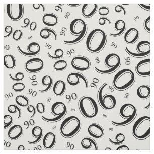 Tissu quatre-vingt-dixième Motif frais 90 noirs et