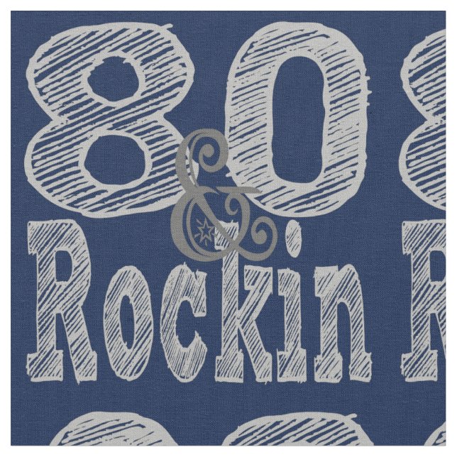 Tissu Quatre-vingts et Rockin (Fermer)