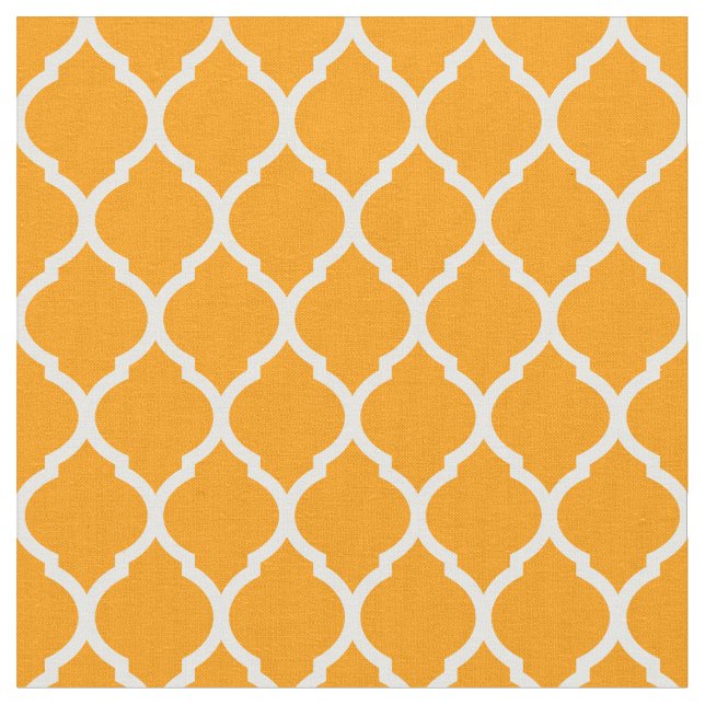 Tissu Quatrefoil marocain orange (Fermer)