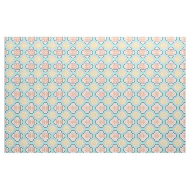Tissu Quatrefoil Pastel Fabric (Yard)