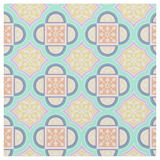 Tissu Quatrefoil Pastel Fabric 2 (Fermer)