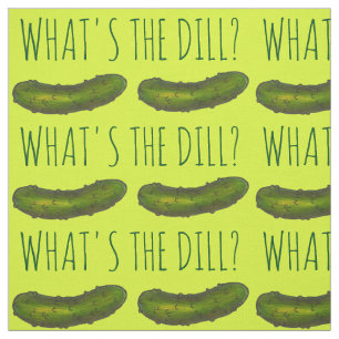 Tissu Qu'est-ce que la poulie (Deal) Green Pickle Foodie