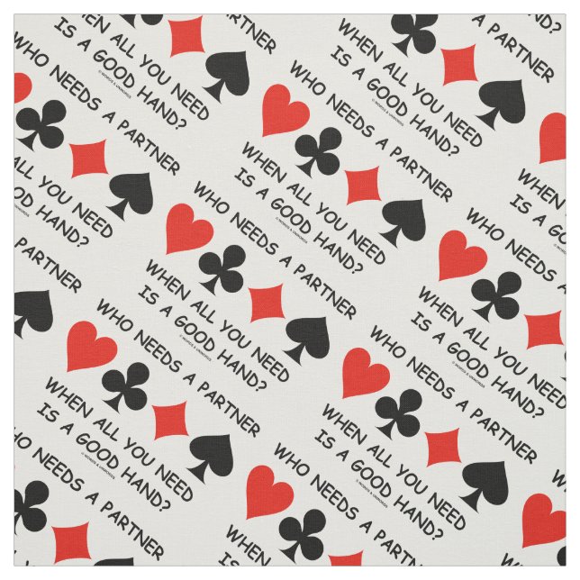 Tissu Qui a besoin d'un partenaire quand tout ce dont vo (Échantillon)