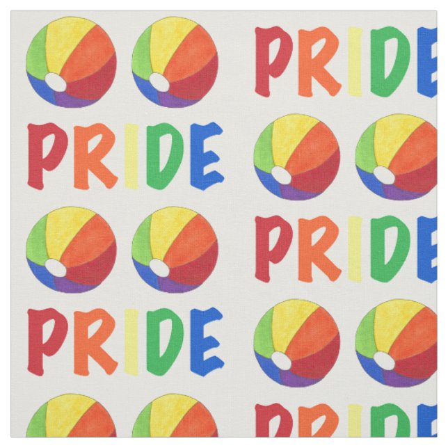 Tissu Rainbow Beach Ball Pride Vacances été LGBTQ (Échantillon)