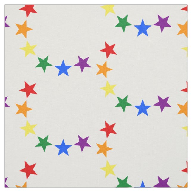 Tissu RAINBOW FLAG STARS II + vos idées (Échantillon)