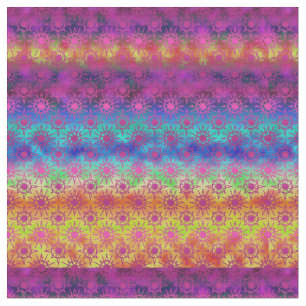 Tissu Rainbow Ombre Starburst   Style Boho
