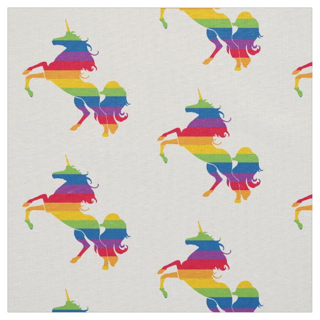 Tissu Rainbow Unicorn Art (Échantillon)