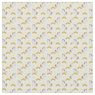 Tissu Rainbow Unicorn Fabric
