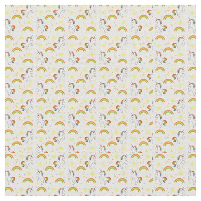 Tissu Rainbow Unicorn Fabric (Fermer)