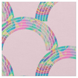 Tissu Rainbows psychédélique et Unicorns Thunder_Cove