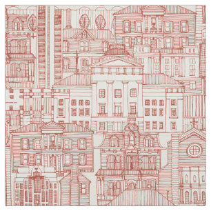 Tissu Raleigh NC toile paprika Fabric