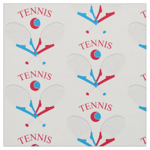 Tissu Raquettes de tennis et ballon de tennis