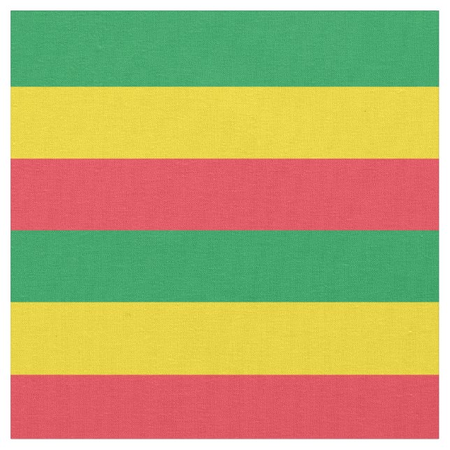 Tissu Rasta Ethiopie Drapeau Africain Couleurs (Fermer)