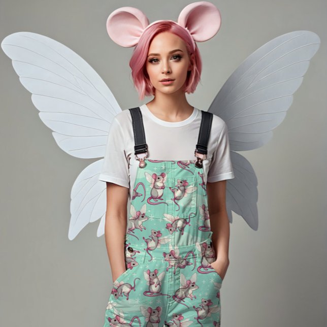 Tissu Rats de fée Whimsical - bleu (Créateur téléchargé)