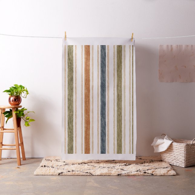 Tissu rayé aquarelle rustique (In Situ)