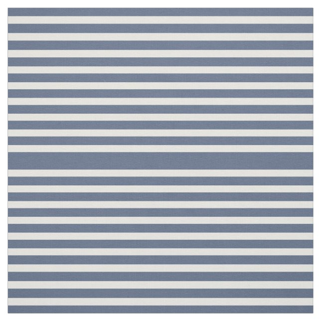 Tissu rayé de bleu marine et blanc (Échantillon)