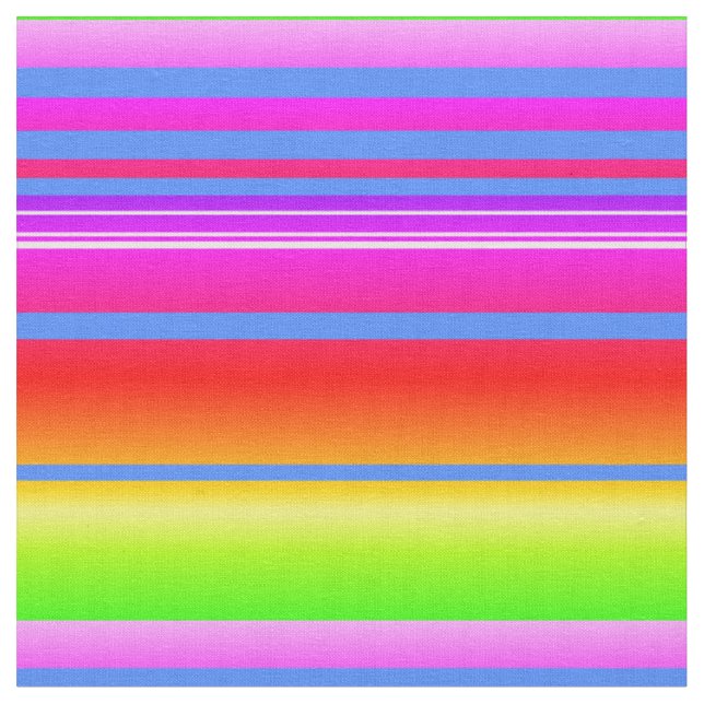 Tissu rayé de couleur vive (Fermer)
