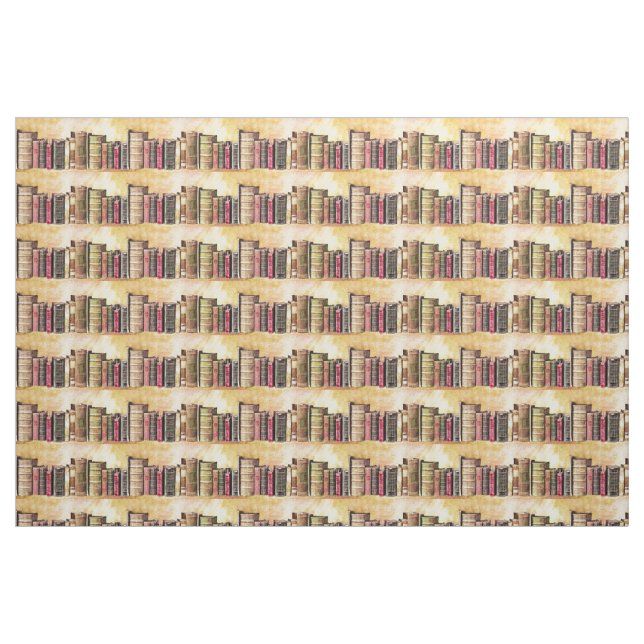 Tissu rayé de livres anciens (Fat Quarter)