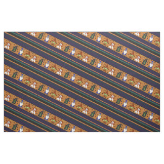 Tissu rayé Gnome-o-Ween