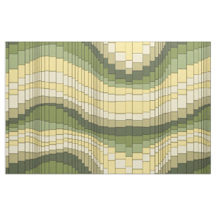 Tissu Rayé psychédélique vintage de montagnes russes