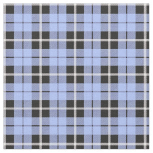 Tissu Rayure blanche de bébé/noire bleu-clair