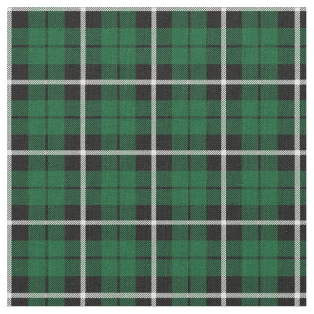 Tissu Rayure blanche de Kelly/noire verte irlandaise (Fermer)
