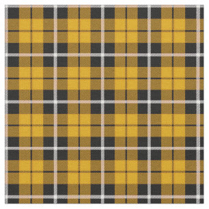 Tissu Rayure blanche/noire d'automne de jaune profond