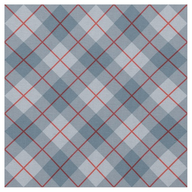 Tissu Rayure Bleu-Rouge de plaid polarisé (Fermer)