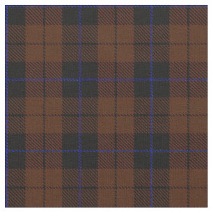 Tissu Rayure bleue/noire brune riche profonde