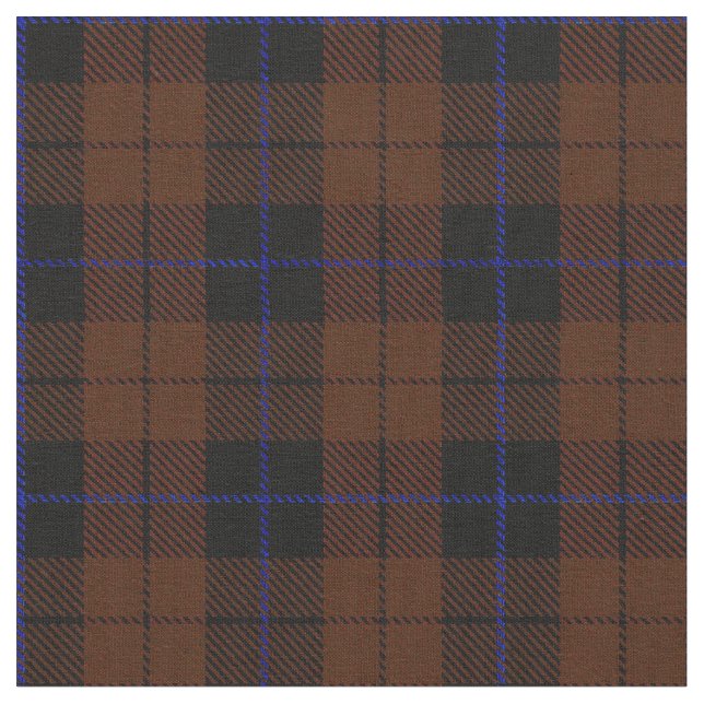 Tissu Rayure bleue/noire brune riche profonde (Fermer)