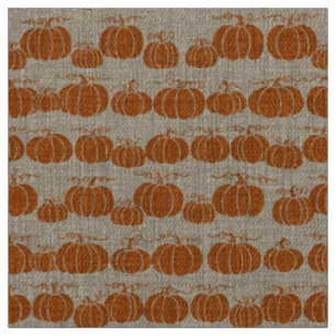 Tissu Rayure de chemin de citrouille - Orange