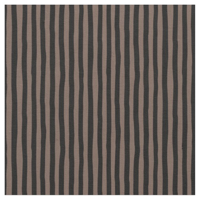 Tissu Rayures bancales marron clair et noir (Fermer)