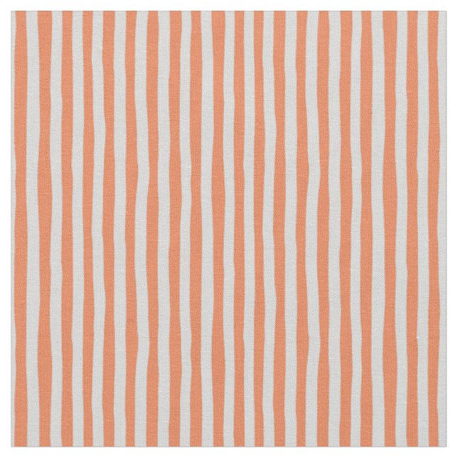 Tissu Rayures bancales orange clair et gris clair (Fermer)