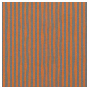 Tissu Rayures bancales orange foncé et gris foncé