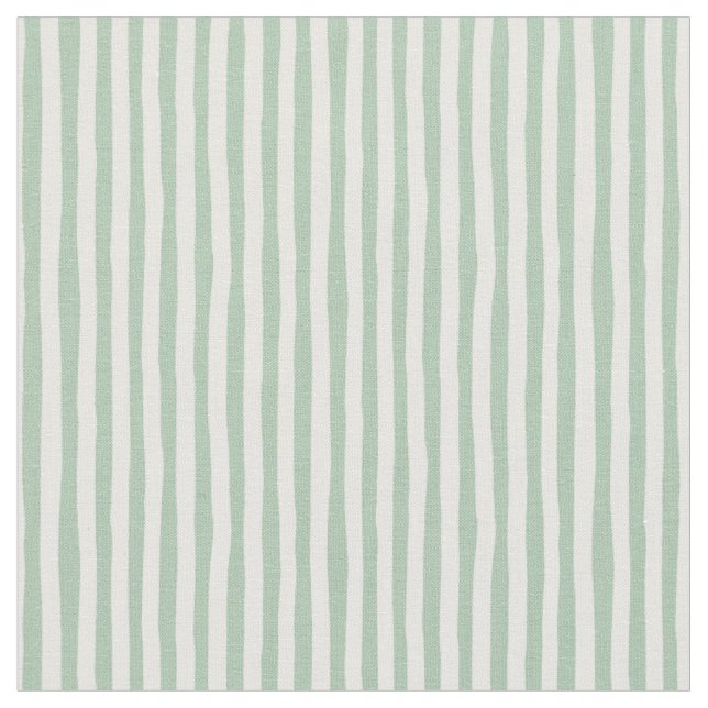 Tissu Rayures bancales vert clair et blanc (Fermer)