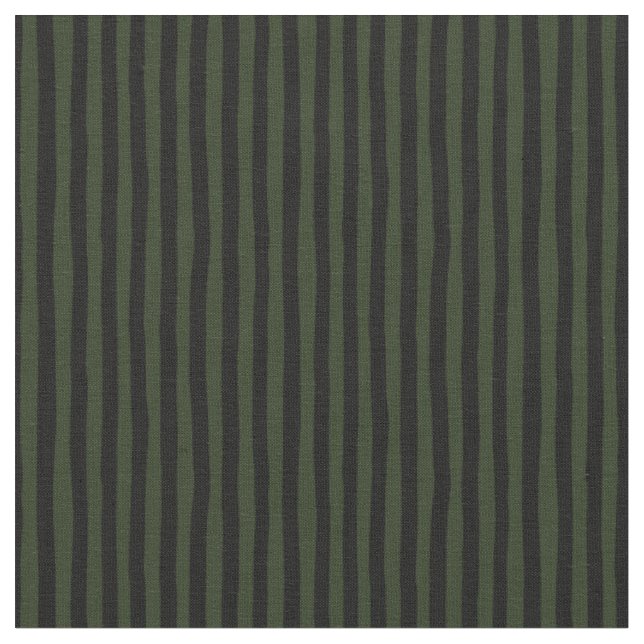 Tissu Rayures bancales vert foncé et noir (Fermer)