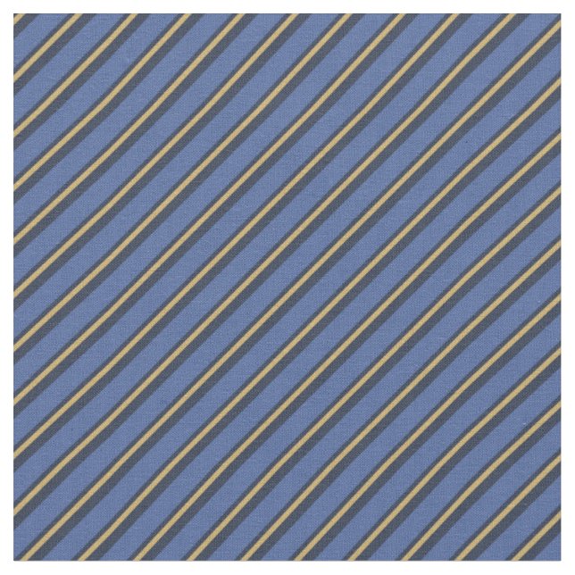 Tissu Rayures Bleu & Or (Fermer)