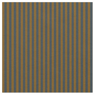 Tissu rayures bleu-vert foncé et bronze antique