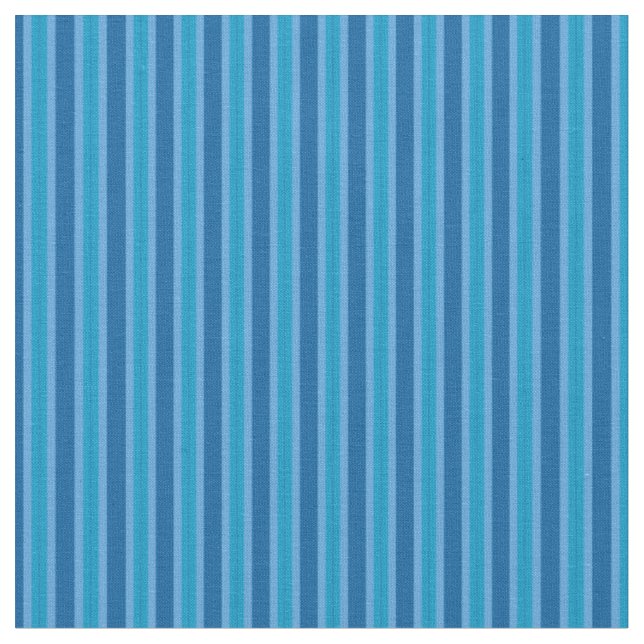 Tissu Rayures bleues et turquoise (Fermer)