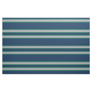 Tissu Rayures bleues et vertes de sports