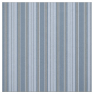 Tissu Rayures Chevron Bleu Gris