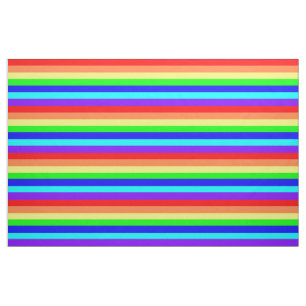 Tissu Rayures d'arc-en-ciel