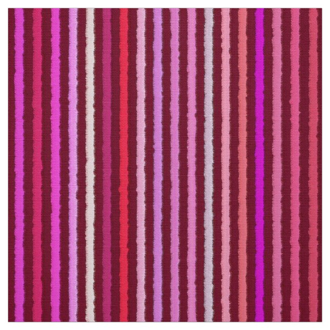 Tissu Rayures de craie - Bordeaux, Violet, Rose (Échantillon)